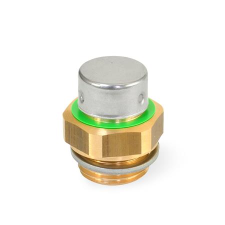Otto Ganter Breather Valve Brass, GN 881